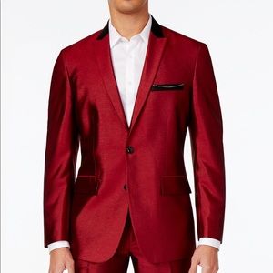 Shiny Red Suit Jacket